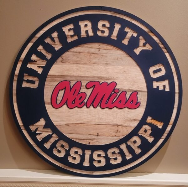 University of Mississippi Wooden Sign - Ole Miss